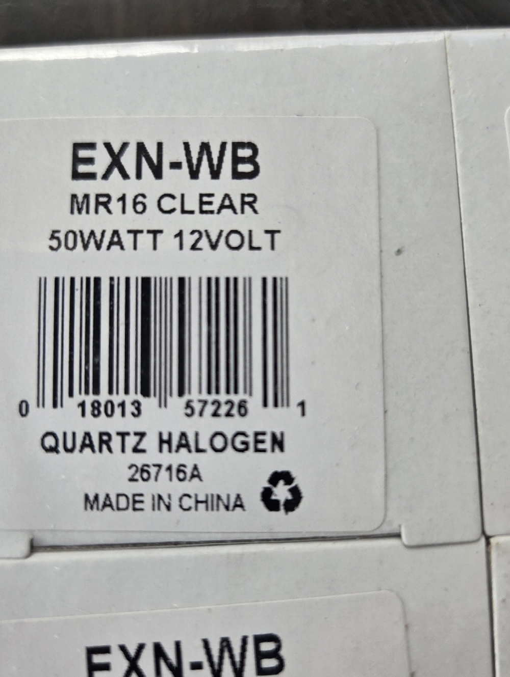 ​10 Pack EXN MR16 Clear Halogen Bulbs - 50W 12V 2-Pin Base - New - Picture 3 of 3